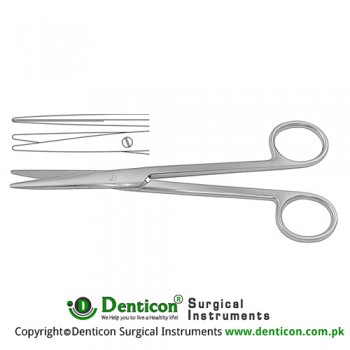 Lexer Dissecting Scissor Straight Stainless Steel, 16 cm - 6 1/4"